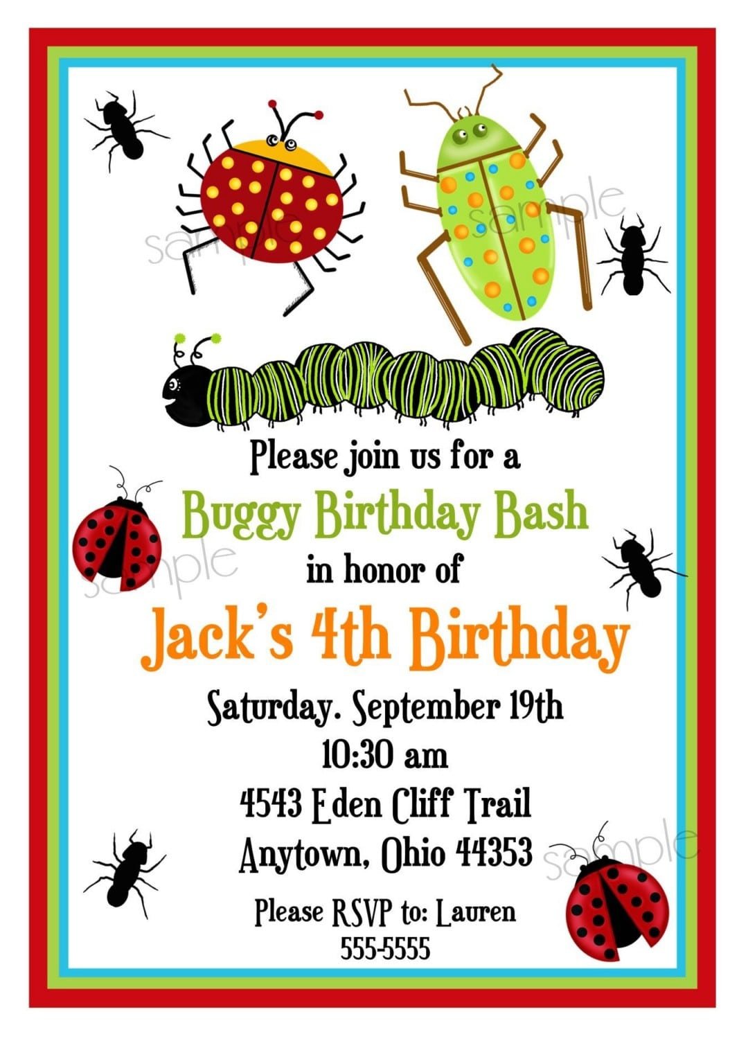 Bug Invitations, Bugs, Insects, Camping, Ladybugs, Ants