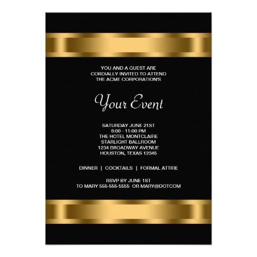 Corporate Party Invitations