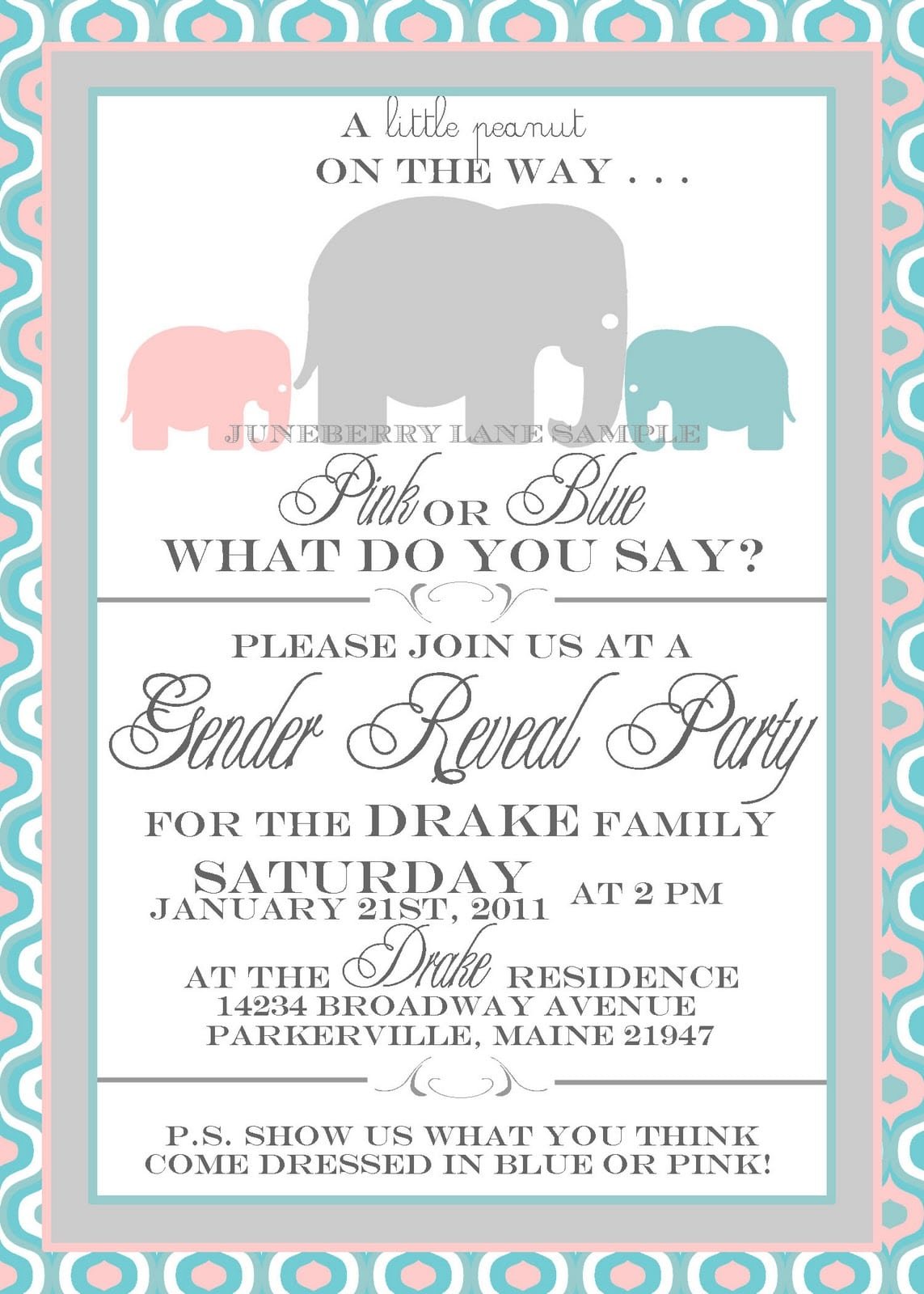 Gender Reveal Party Invitation Ideas