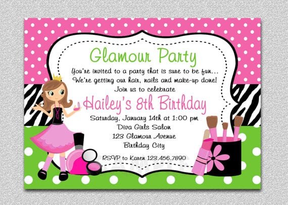 Girls Birthday Party Invitations