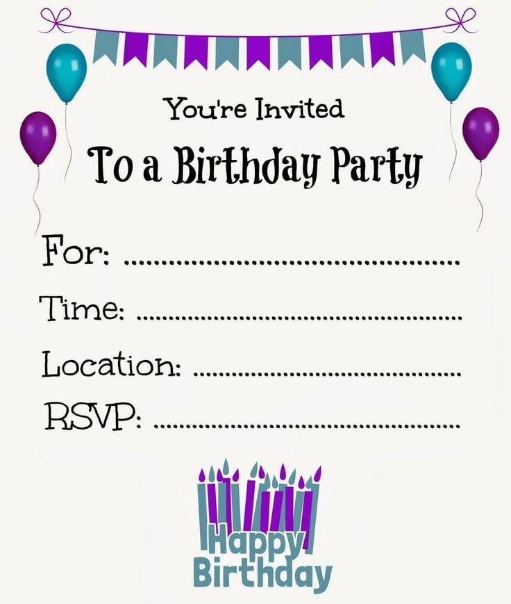 Girls Birthday Party Invitations