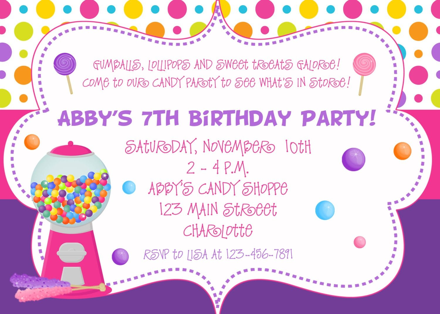 Invitation For Birthday Party