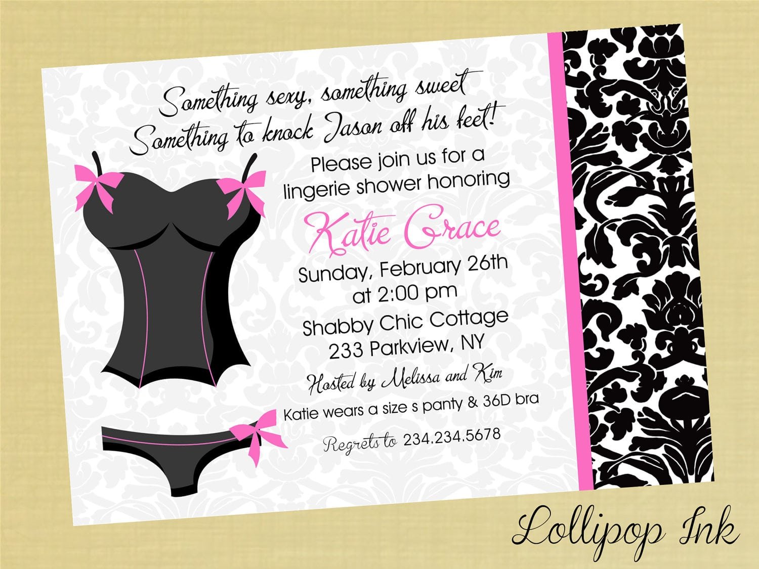 Lingerie Party Invitations Free Ideas