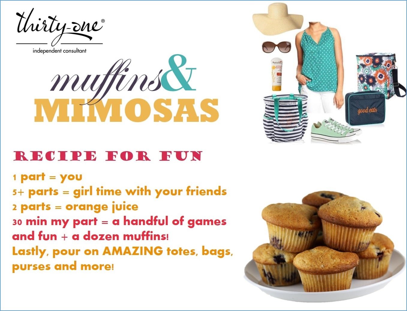 Muffins & Mimosa Party Invite