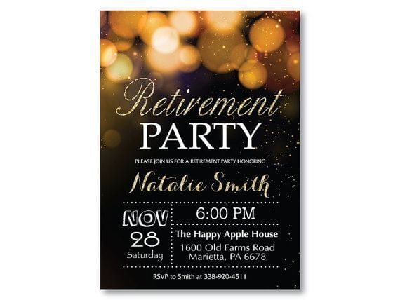 Retirement Party Invitations