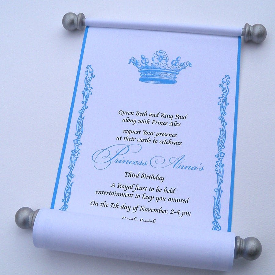 Royal Wedding Invitation, Crown Invitation, Princess Invitation