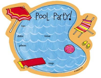 Superb Pool Party Invitations Printable Indicates Luxurious