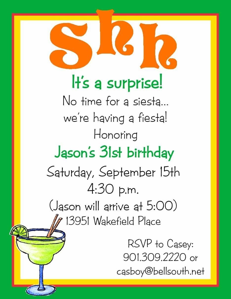 Surprise Birthday Party Invitations Templates Free   Surprise