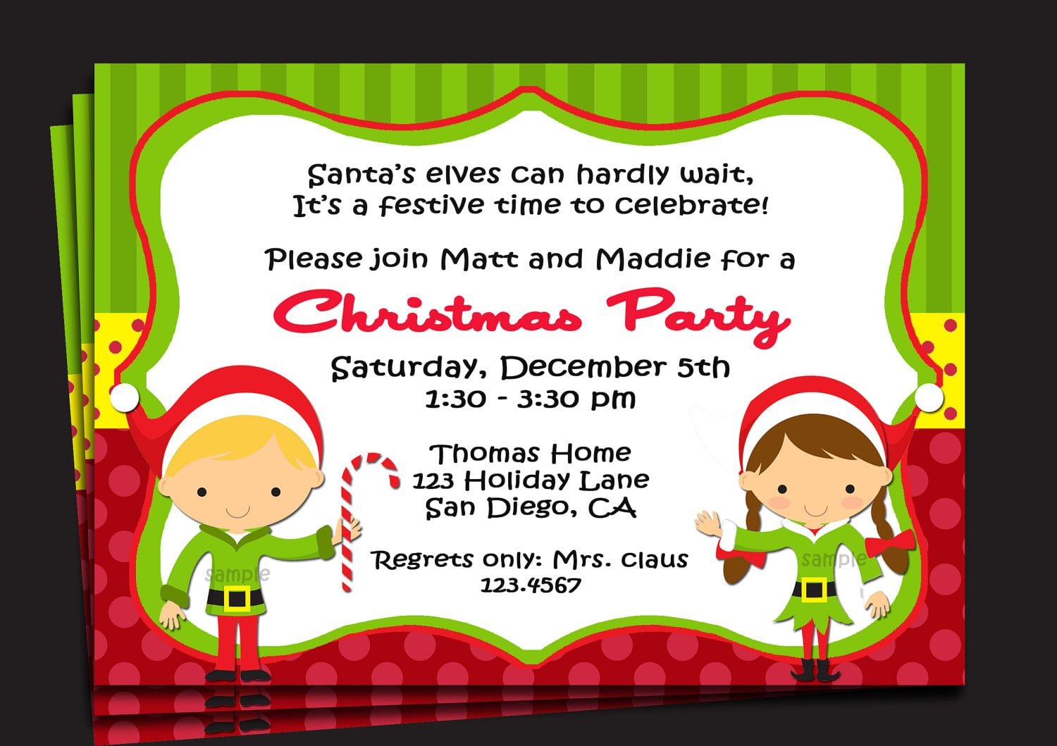 Excellent Christmas Party Invites As Prepossessing Ideas Party