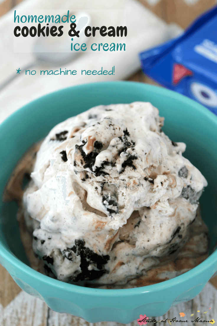 Homemade Cookies & Cream Ice Cream