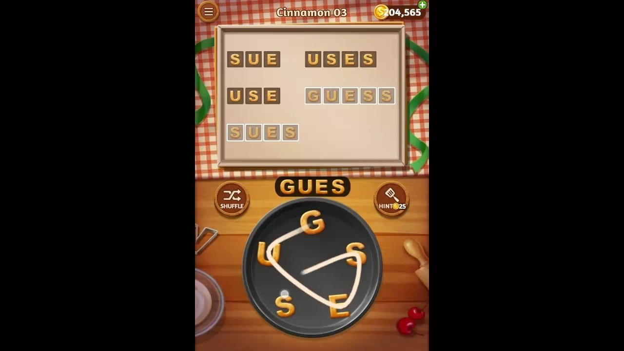 Word Cookies Cinnamon Pack Level 3 Answers
