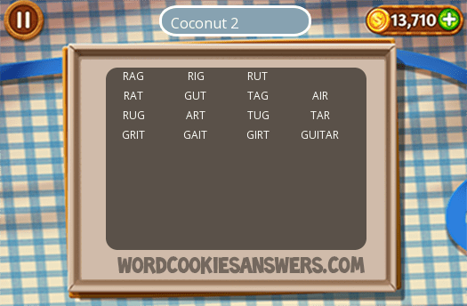 2 Word Cookies Coconut Images