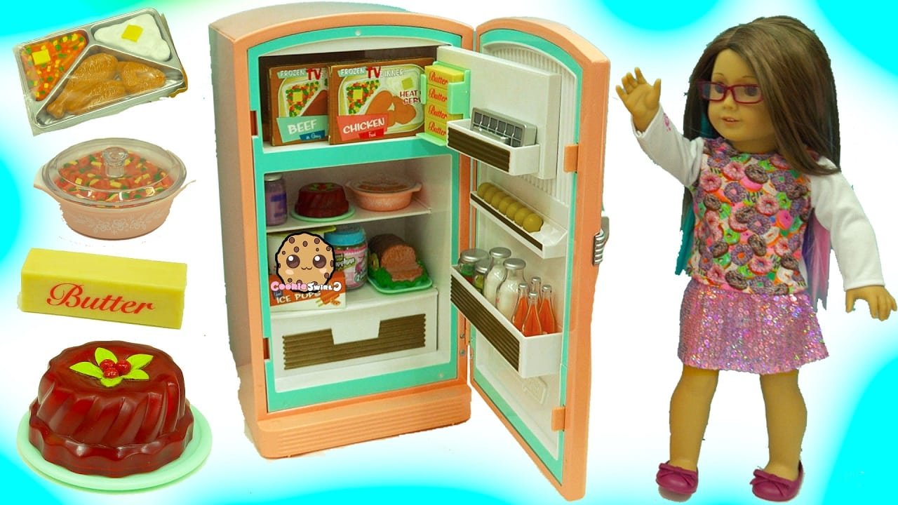 american girl doll kitchen with fridge oven sink