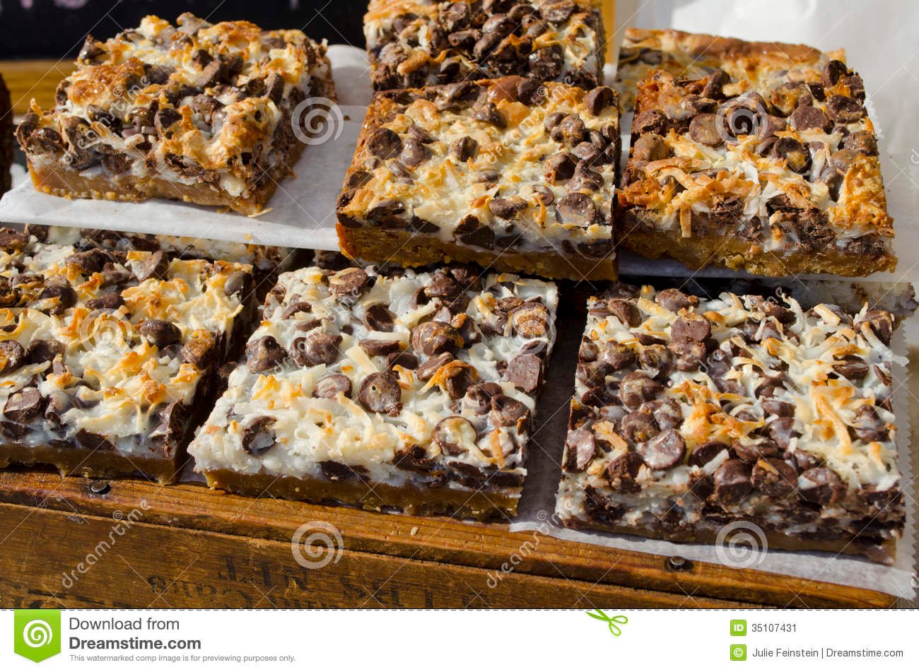 Bar Cookies Stock Image  Image Of Dessert, Caloric, Chips