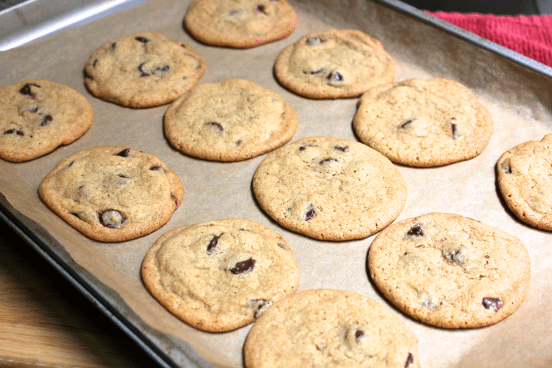 Chocolate Chip Pan Cookies