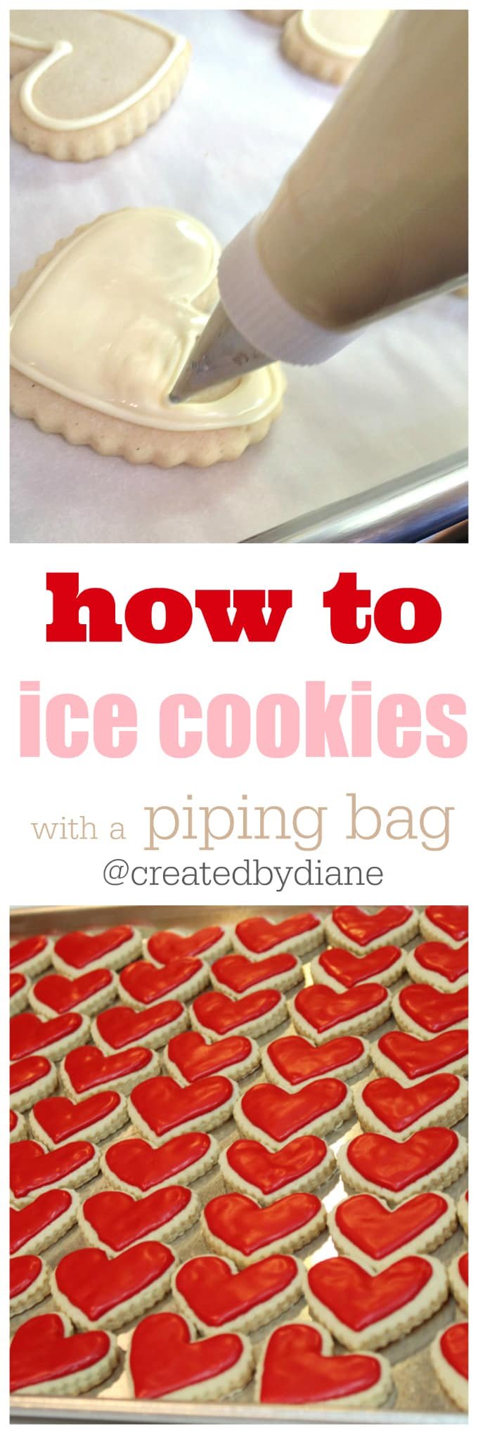 Ice Cookies With A Piping Bag