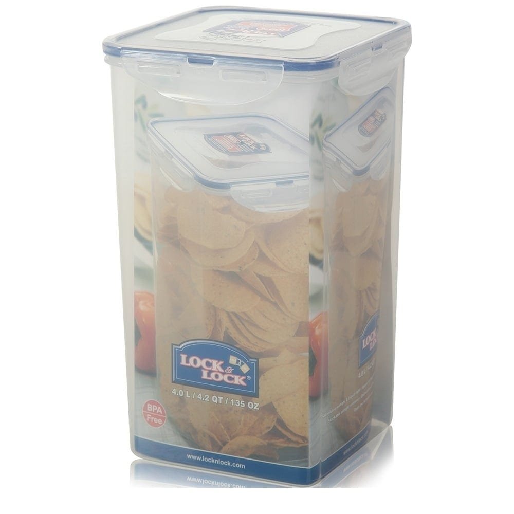 Smart Idea Plastic Cookie Jar Buy Lock 4 Litre Tall Storage Box