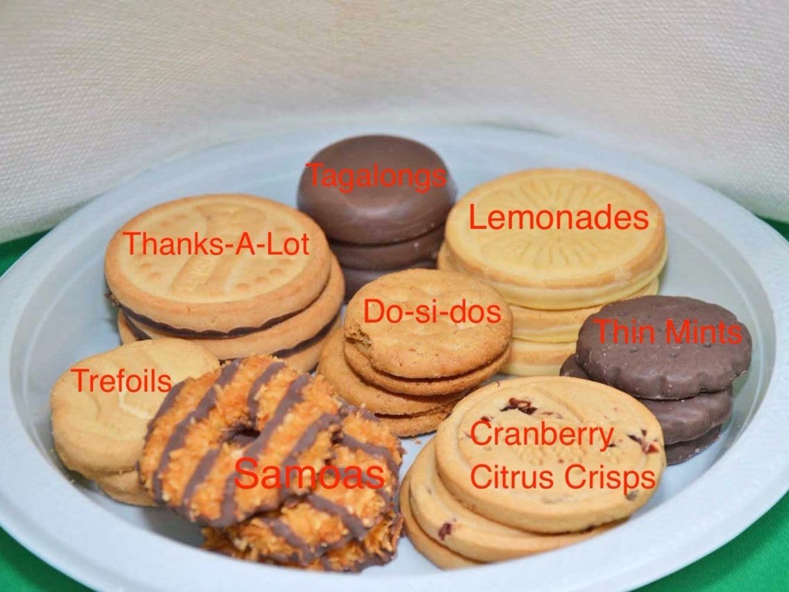 The Most Popular Girl Scout Cookies