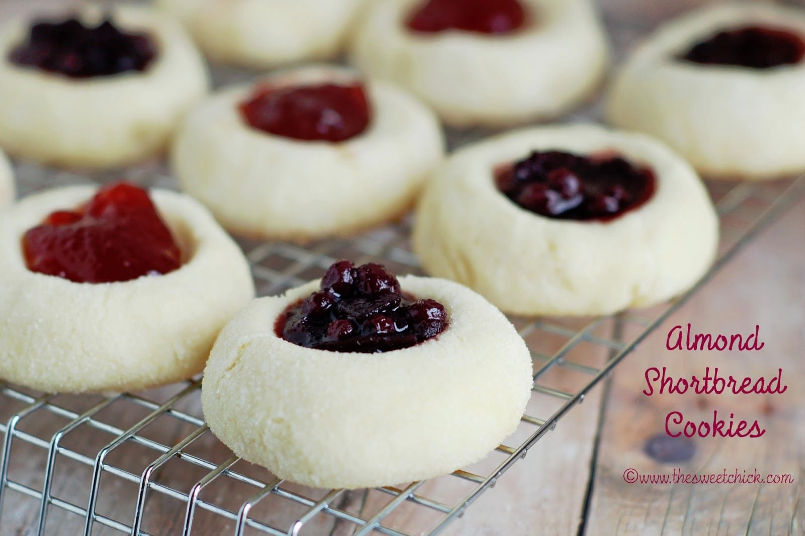 The Sweet Chick  Almond Shortbread Cookies