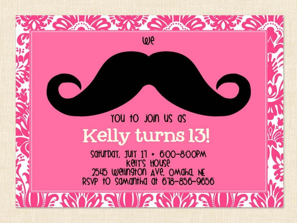 13th Birthday Party Invitations 13th Birthday Party Invitations