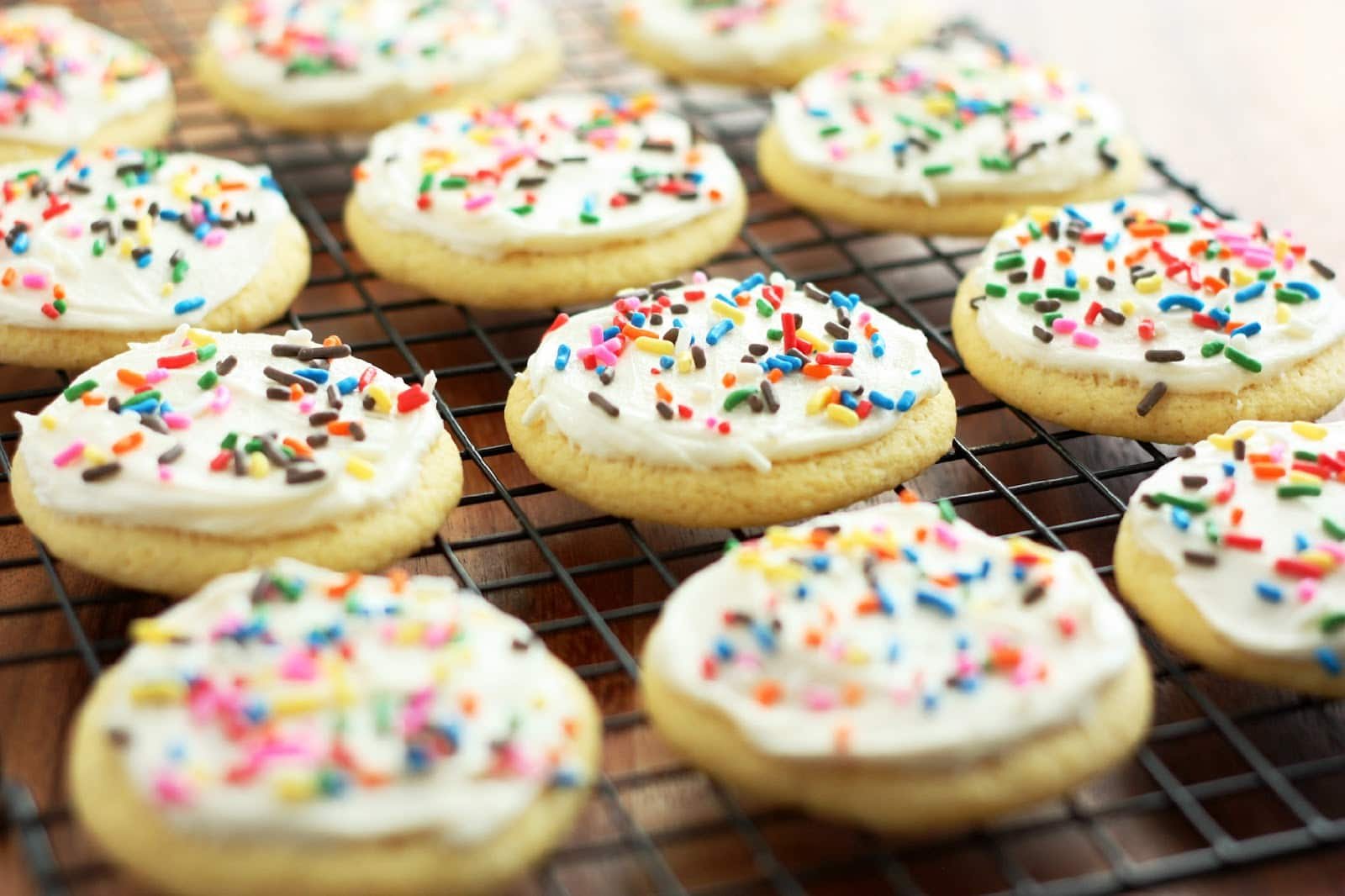 Cornbread Sugar Cookies With Honey Butter Frosting