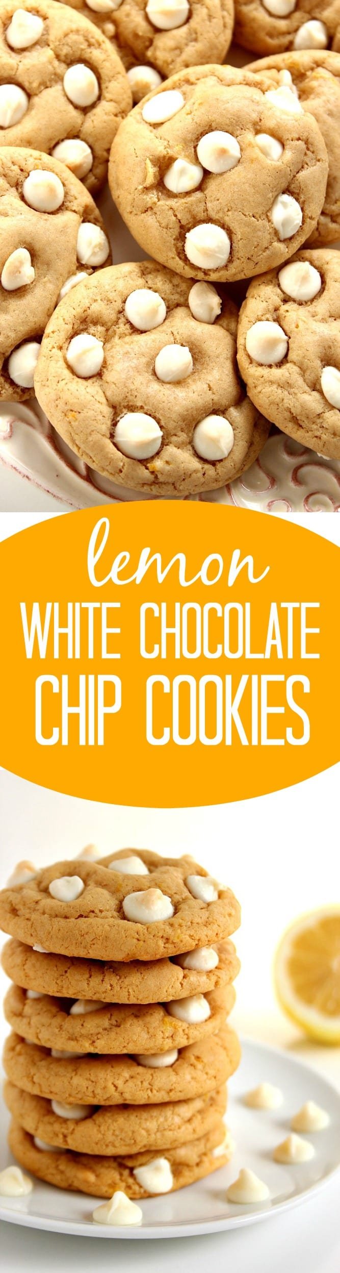 Lemon White Chocolate Chip Cookies Recipe