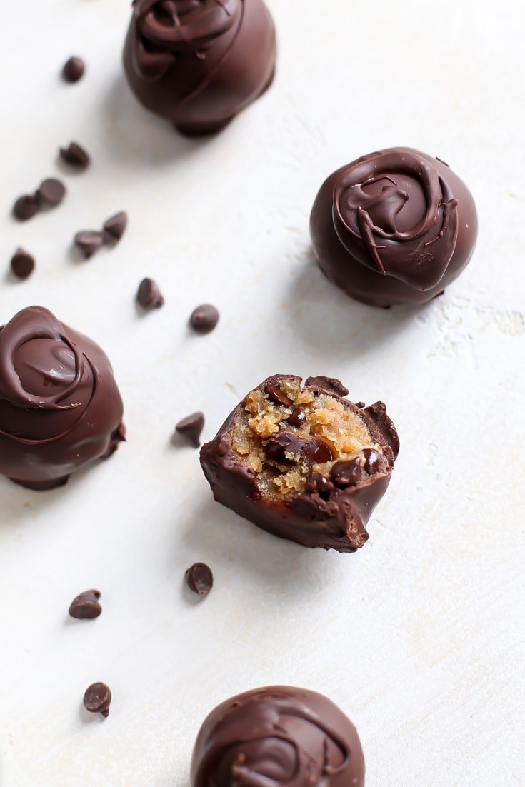 Paleo Chocolate Chip Cookie Dough Truffles [ + Some Diet Talk