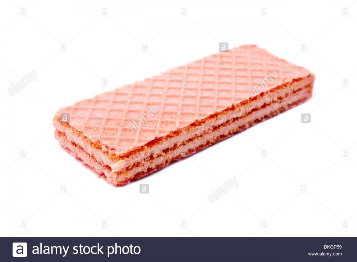 Pink Wafer Cookies Stock Photos & Pink Wafer Cookies Stock Images