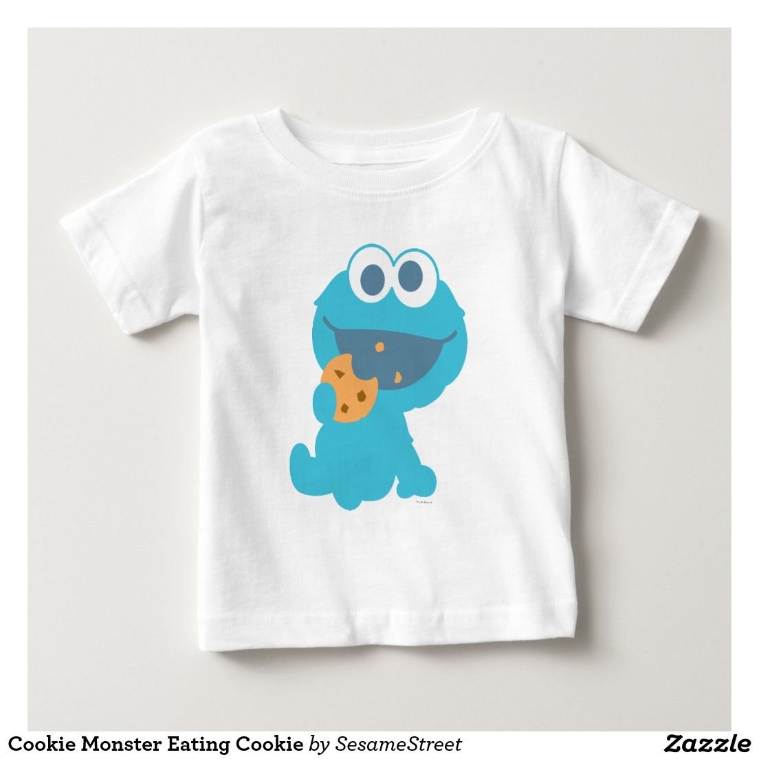Cookie Monster Eating Cookie Baby T