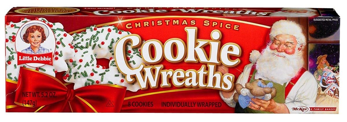 Amazon Com  Little Debbie Christmas Spice Cookie Wreaths Box Of 8