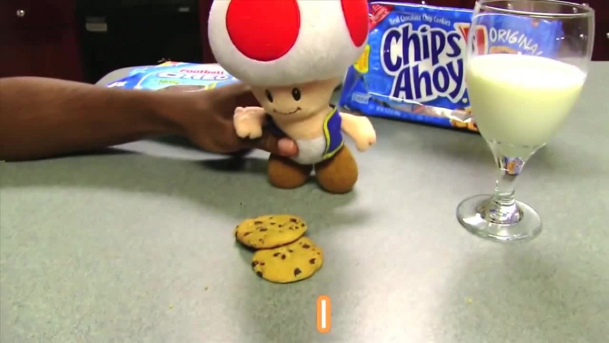 Toad Likes Milk And Cookies