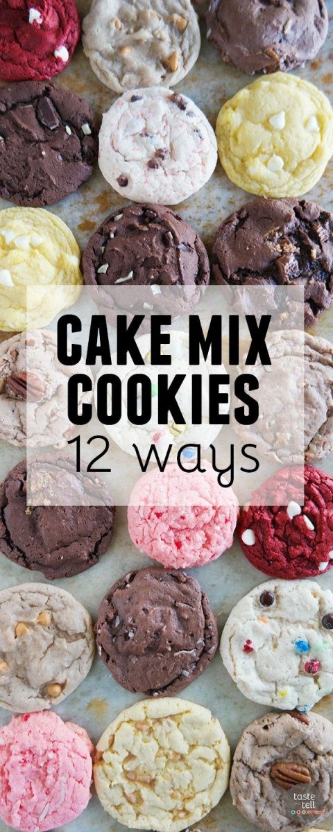 Cake Mix Cookies 12 Ways