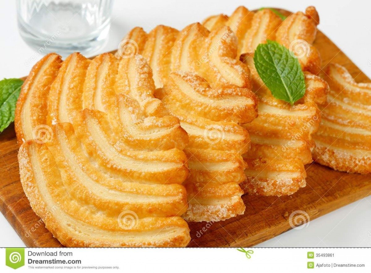 Italian Puff Pastry Cookies Stock Image