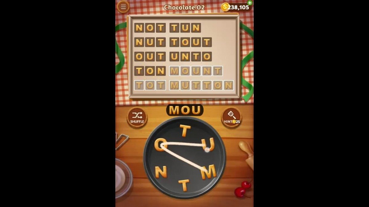 Word Cookies Chocolate Pack Level 2 Answers