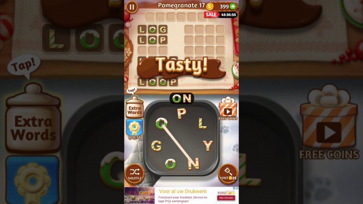 Word Cookies Star Chef Pomegranate Level 17