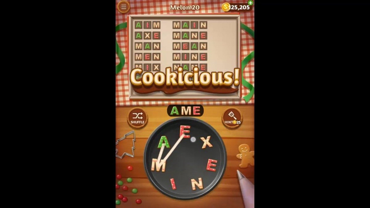 Word Cookies Melon Pack Level 20 Answers