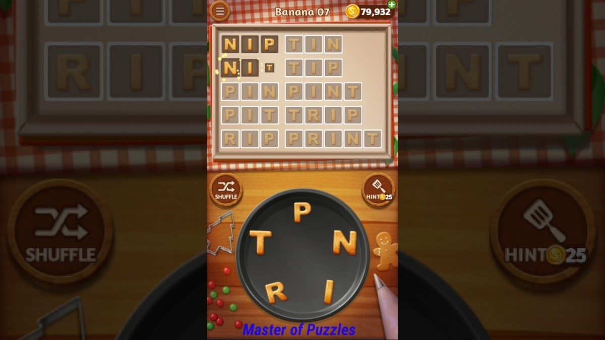 Word Cookies New Banana Level 7 Novice Chef Solved