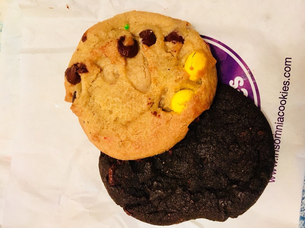M&m And Double Chocolate Chip Cookie