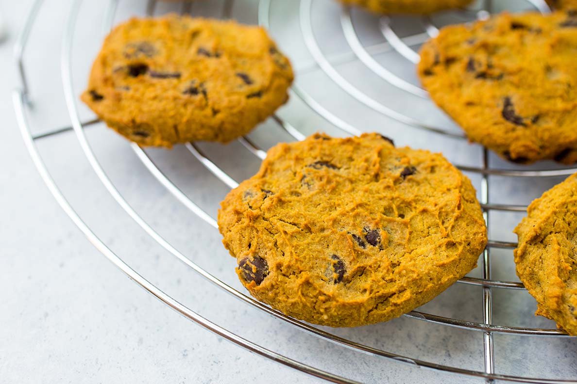 Paleo Pumpkin Chocolate Chip Cookies