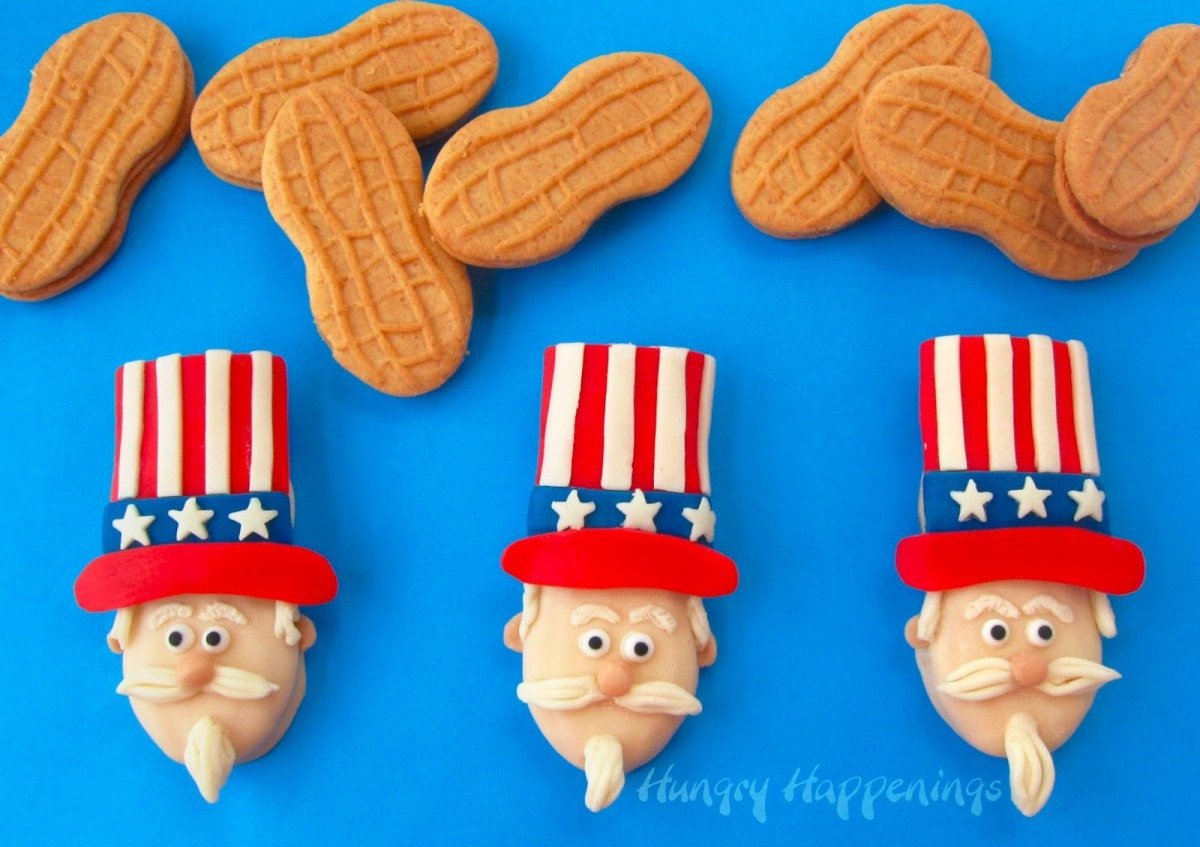 Uncle Sam Nutter Butter Cookies For The 4th Of July