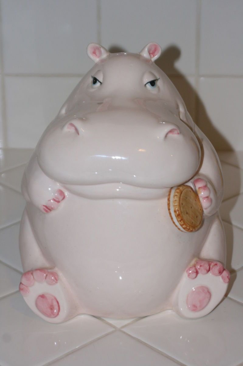 Fitz And Floyd Hippo Cookie Jar On Popscreen