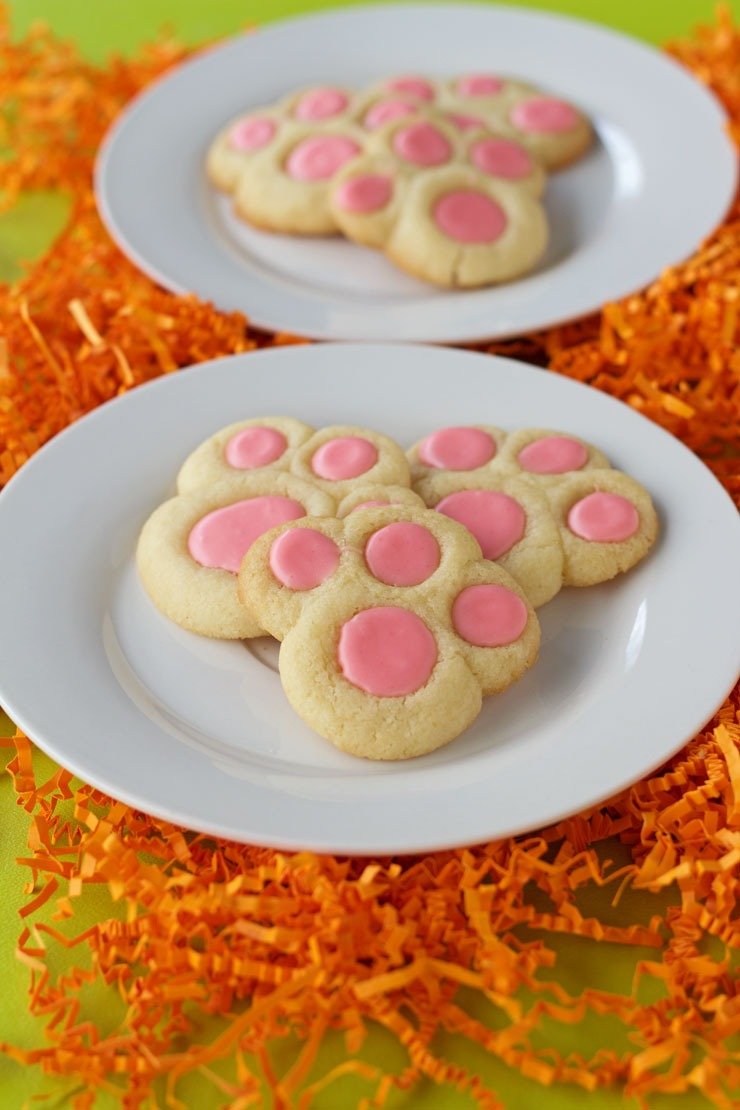 Bunny Paw Thumbprint Cookies