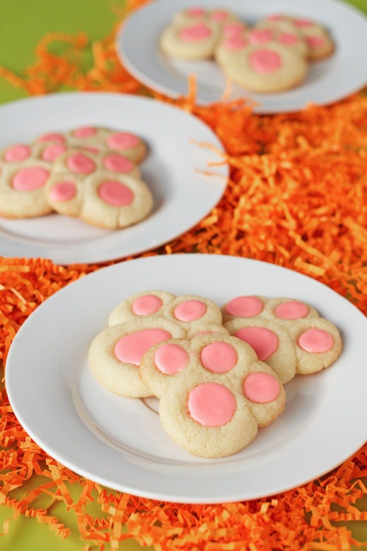 Bunny Paw Thumbprint Cookies