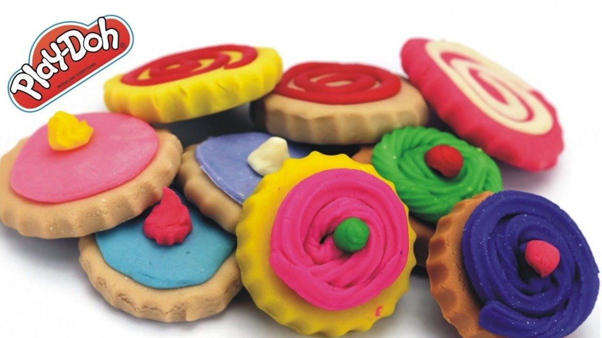 Delightful Cream Play Doh Cookies, Dessert Playdough Cookies