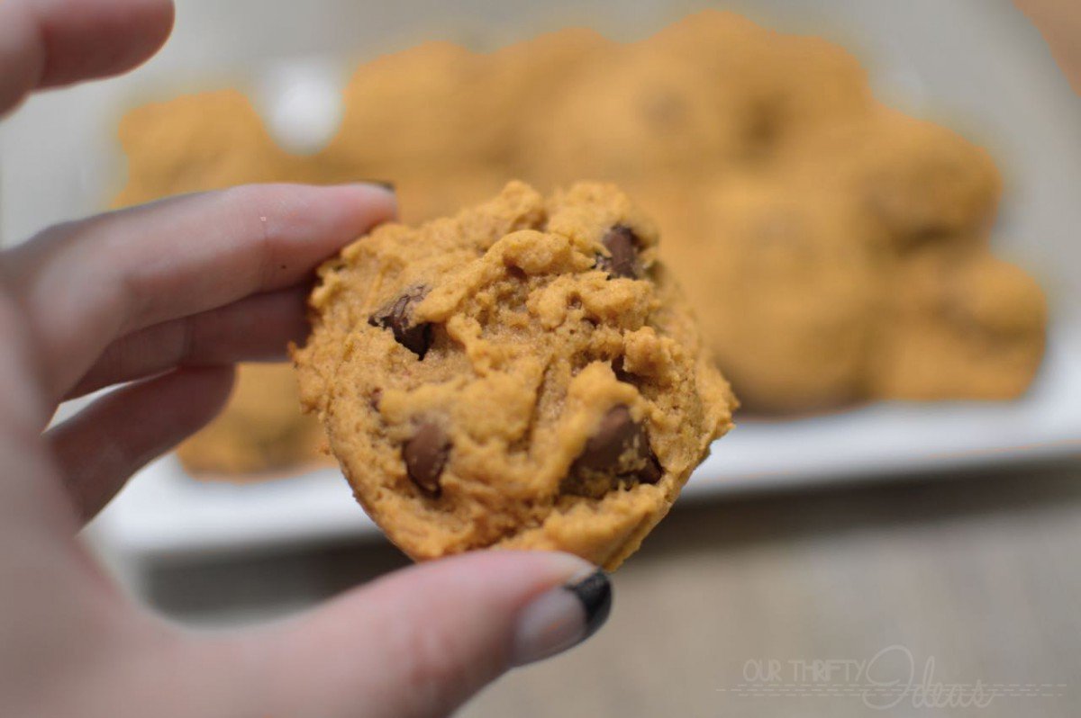 Chewy Pumpkin Chocolate Chip Cookies