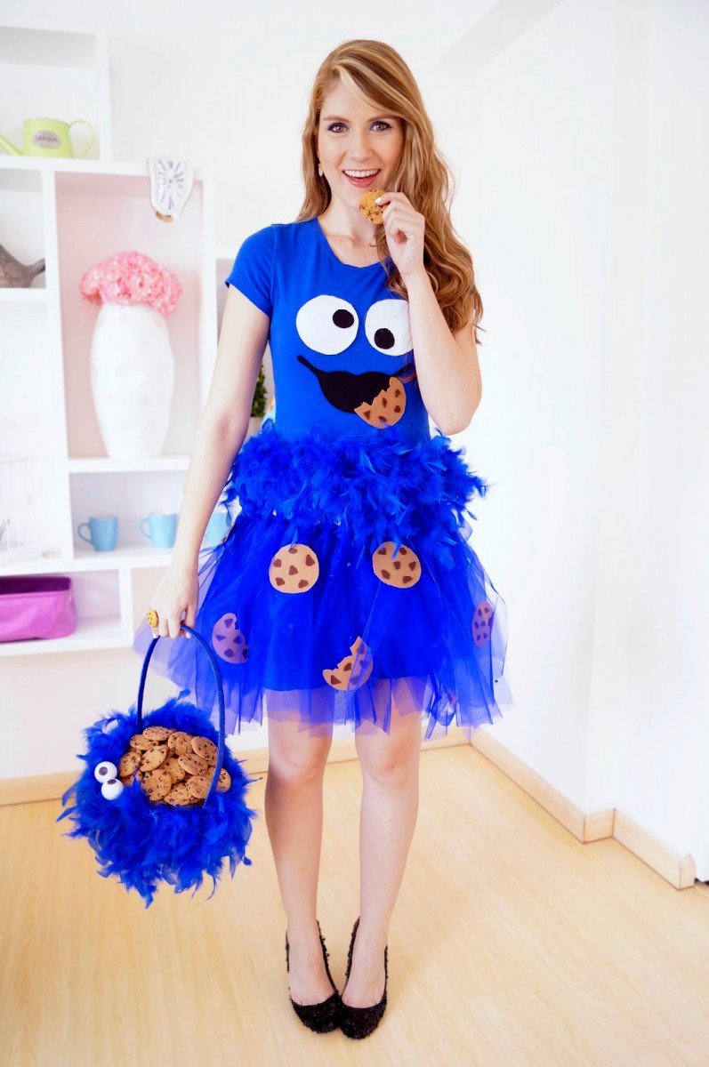 The Joy Of Fashion  {halloween}  Cute Homemade Cookie Monster Costume