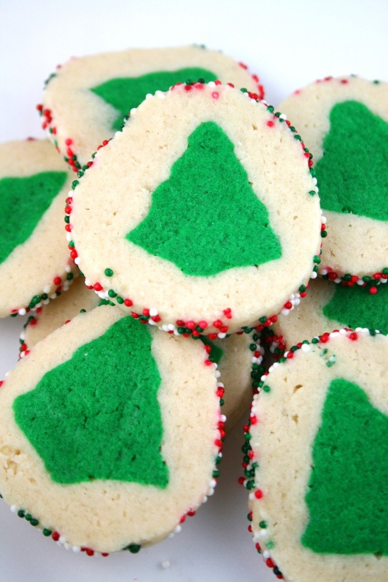Slice 'n' Bake Christmas Tree Cookies