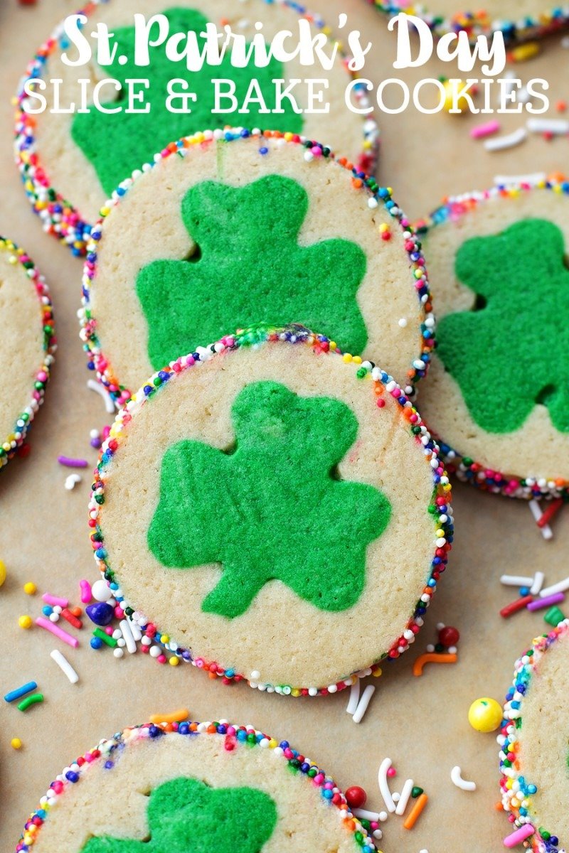 St  Patrick's Day Slice And Bake Cookies