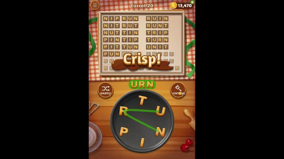 Word Cookies Carrot Pack Level 20 Answers