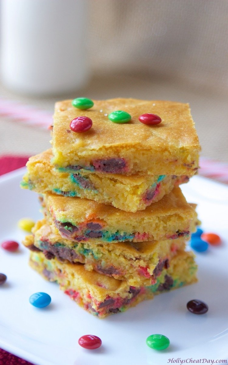 M & M Cookie Bars